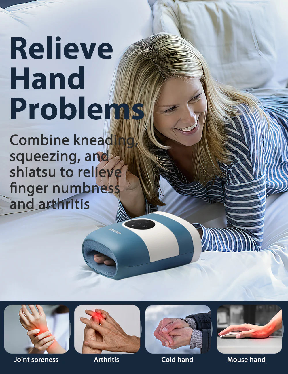 Comfort Hand Massager CM-088H (3 Colors)