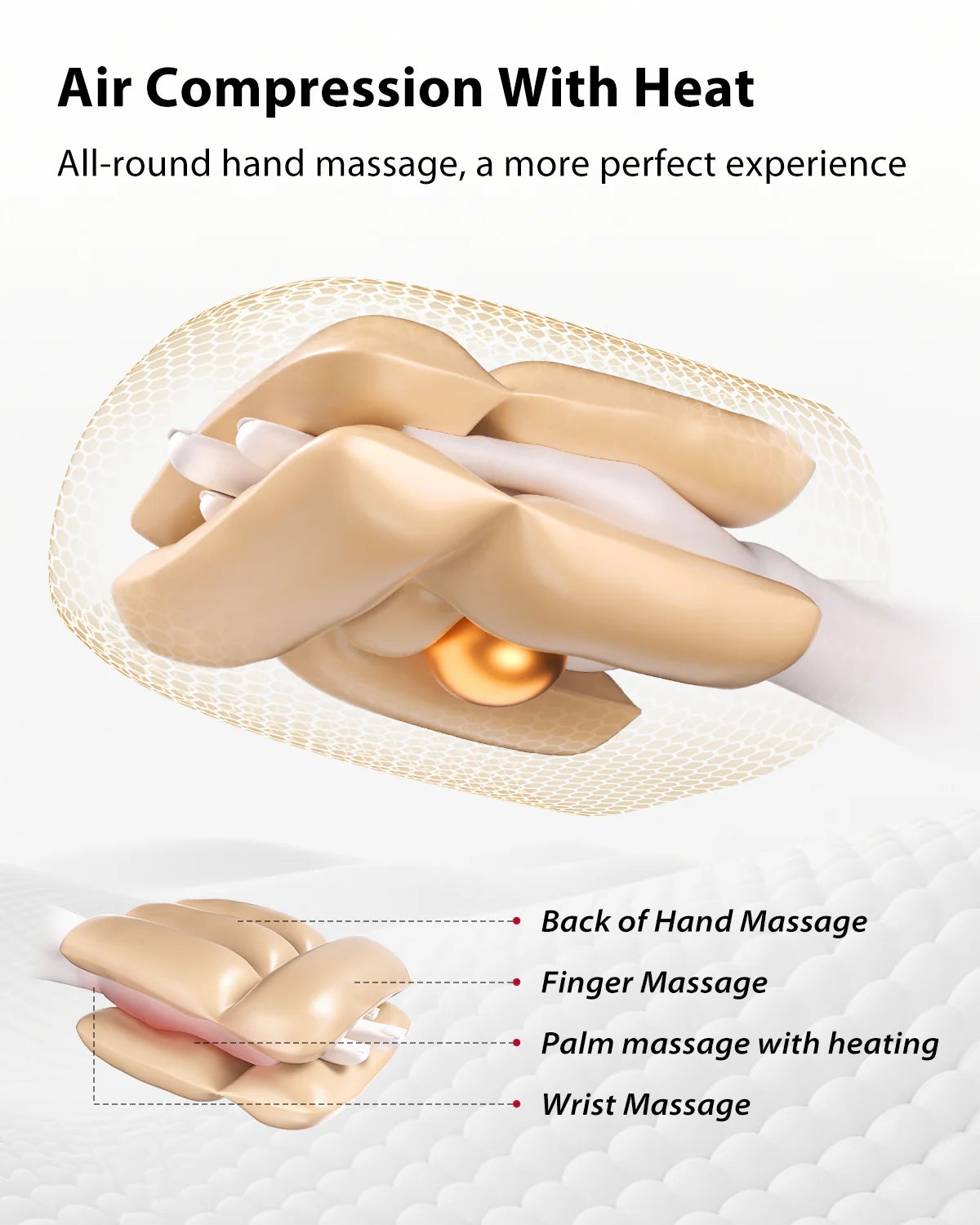 Comfort Hand Massager 088H-Gold