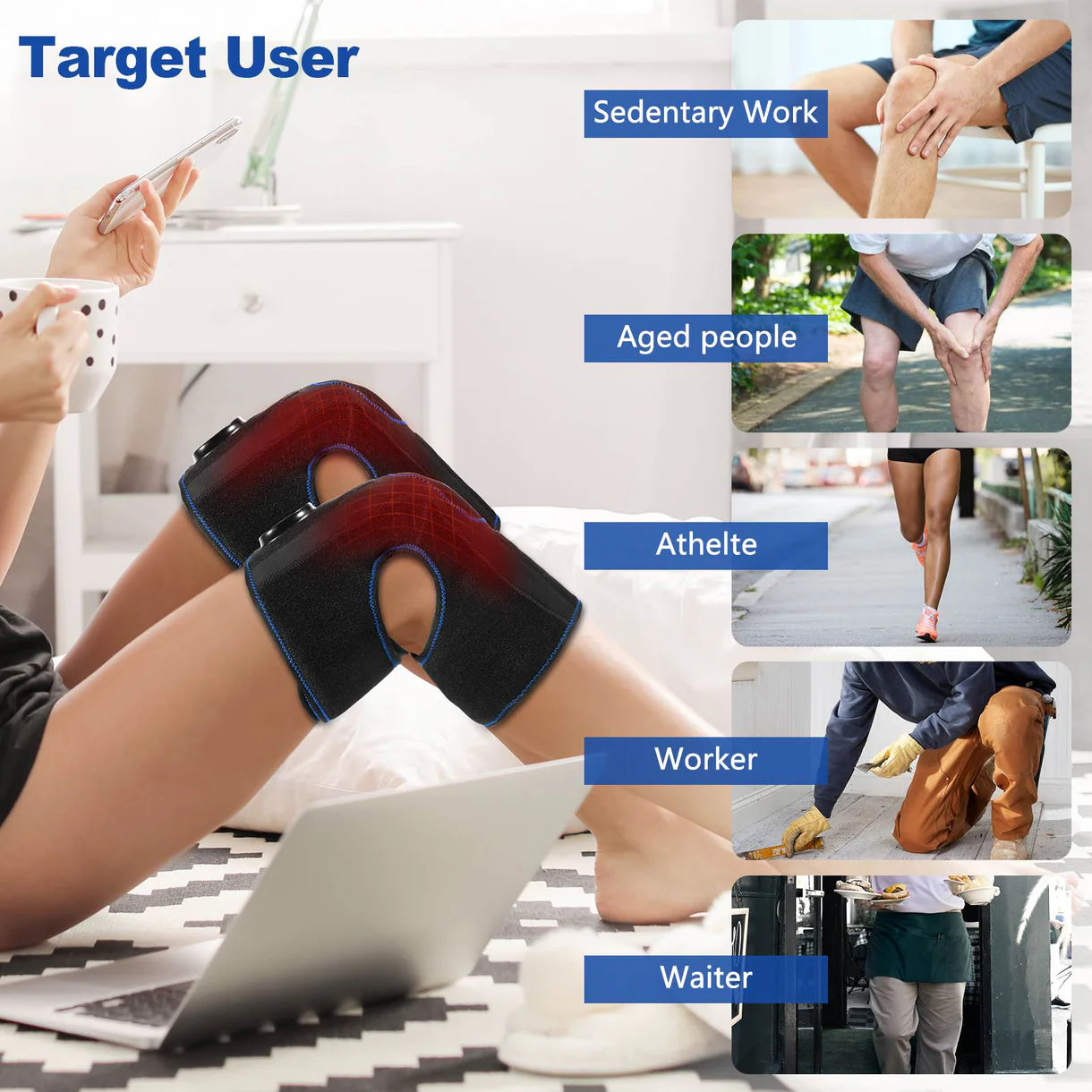 Knee Massager with Heat 066K