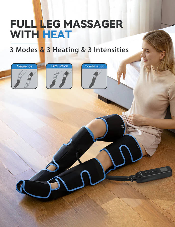 Compression Full Leg Massager with Heat 080A
