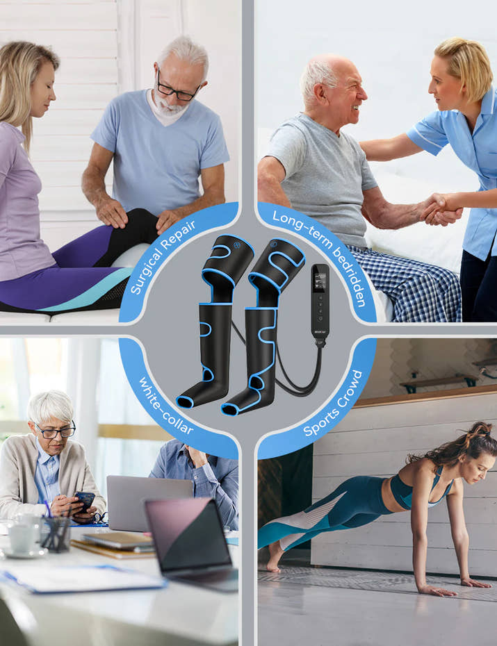 Compression Full Leg Massager with Heat 080A